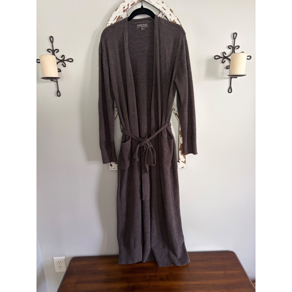 Barefoot Dreams CozyChic Lite Belted Long Robe Duster Cardigan Size S/M